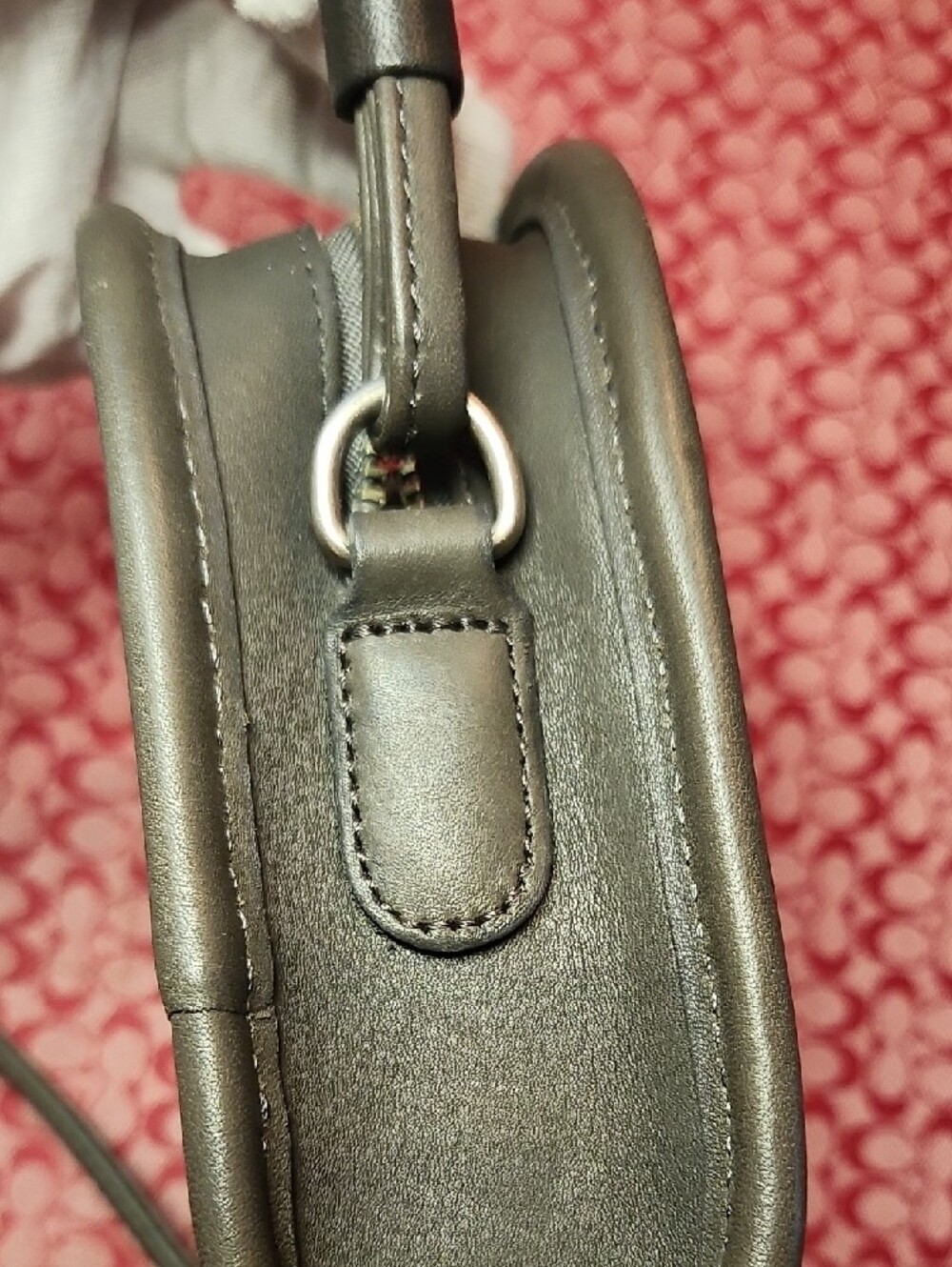 Coach Abbie Dark Olive Leather Small Crossbody Bag.Vintage.Style 9017 - Picture 9 of 14